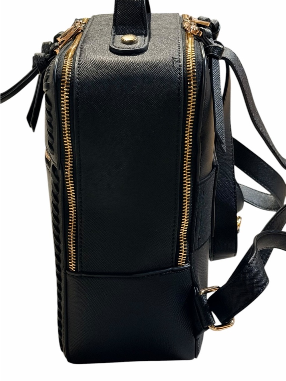 Calpak Black and Gold Kaya Mini Backpack Bag - Picture 7 of 11